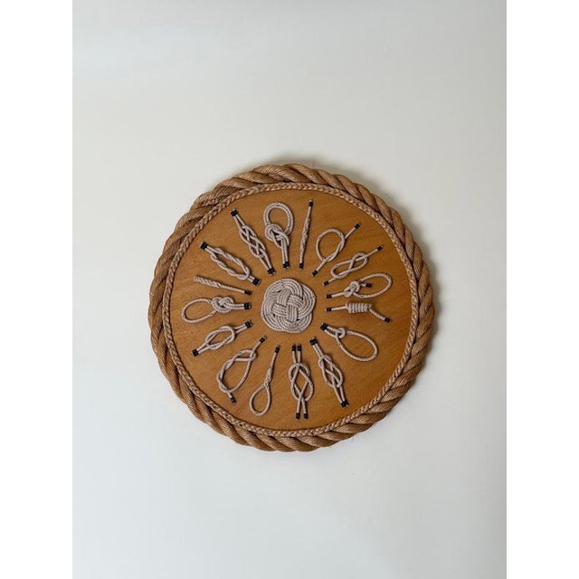 Gold Vintage Nautical Rope Knot Wall Sculpture, 1970s For Sale - Image 8 of 12