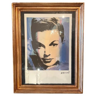 21st Century Framed 45/100 Judy Garland Lithography by A. Warhol For Sale