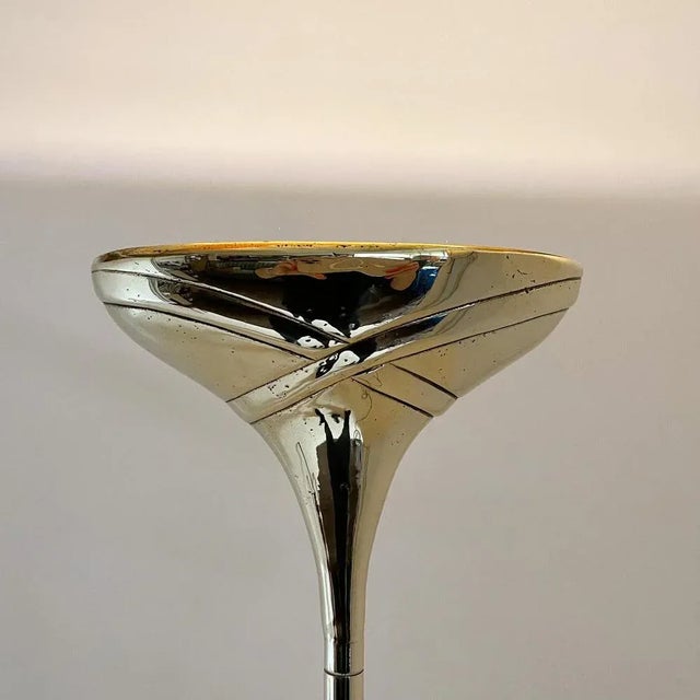 Italian Brass Torchiere Floor Lamp, 1970s For Sale - Image 9 of 13