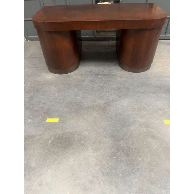 Art Deco Executive Desk in Veneer For Sale - Image 12 of 15