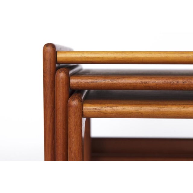 Vintage Danish Teak Nesting Tables, 1970s, Set of 3 For Sale - Image 6 of 11