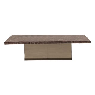 Coffee Table in Marble Mosaic, 1970s For Sale