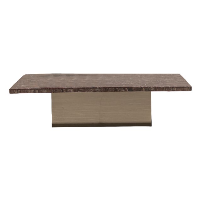 Coffee Table in Marble Mosaic, 1970s For Sale