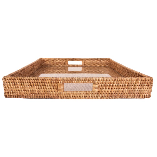Our square rattan serving and ottoman trays will instantly add a gorgeous touch to any room of your home. Adding this...