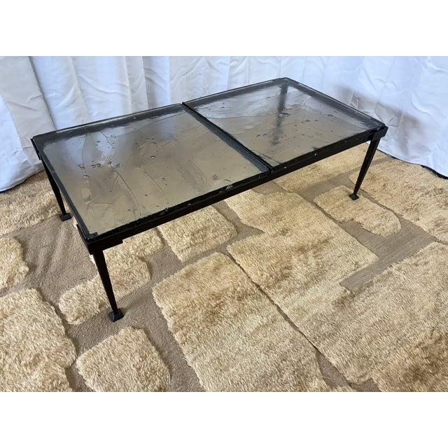 Metal Rh Adilon Rectangular Coffee Table 48" For Sale - Image 7 of 18
