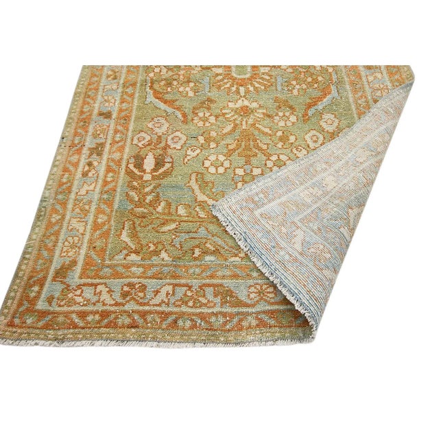 Mid 20th Century Antique Shabby Chic Persian Runner Rug For Sale - Image 5 of 7