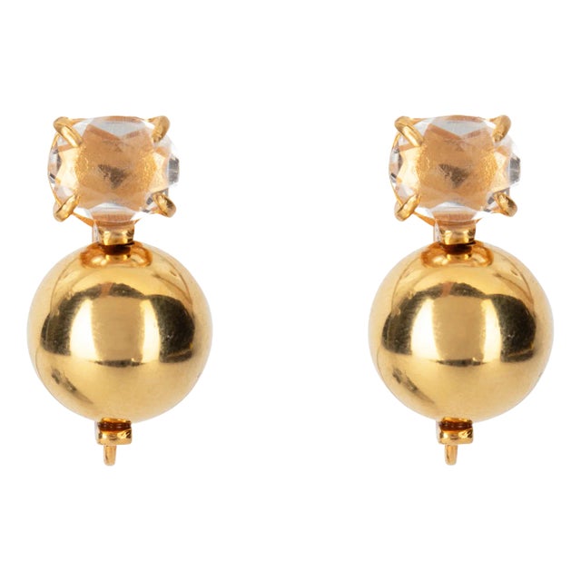 Nicky Studs, Gold, Clip On For Sale