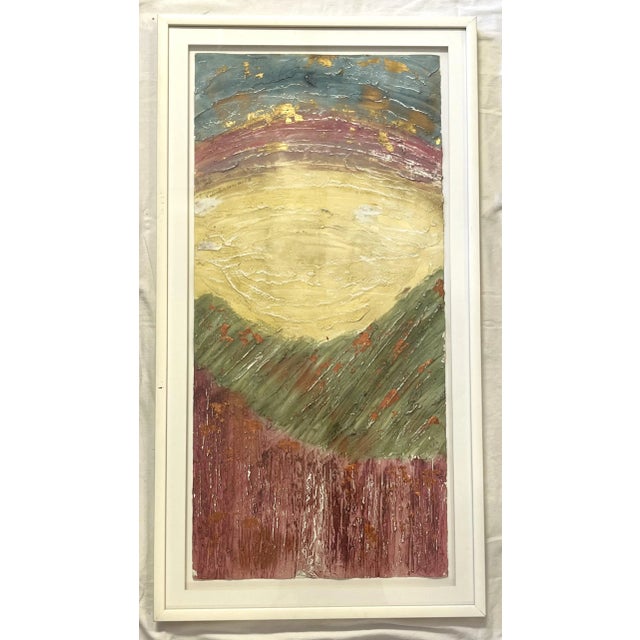 Late 20th Century Original Becky Sansing (American, 20th Century) Framed Mixed Media Art Titled Brilliance III For Sale - Image 5 of 12