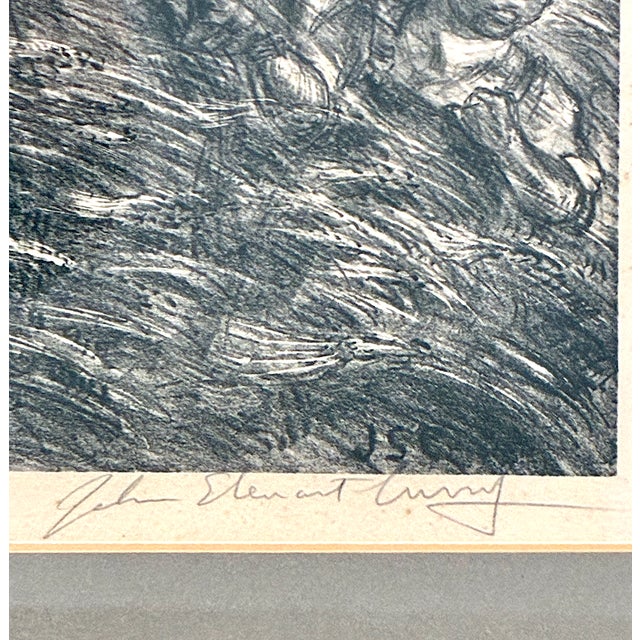 Signed Lithograph of “Our Good Earth” by John Steuart Curry (1897-1946) For Sale In San Francisco - Image 6 of 7