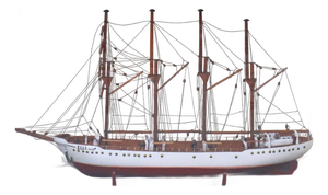 Sailing Training Ship Elli in the Display Case with Glass, Denmark, 1958