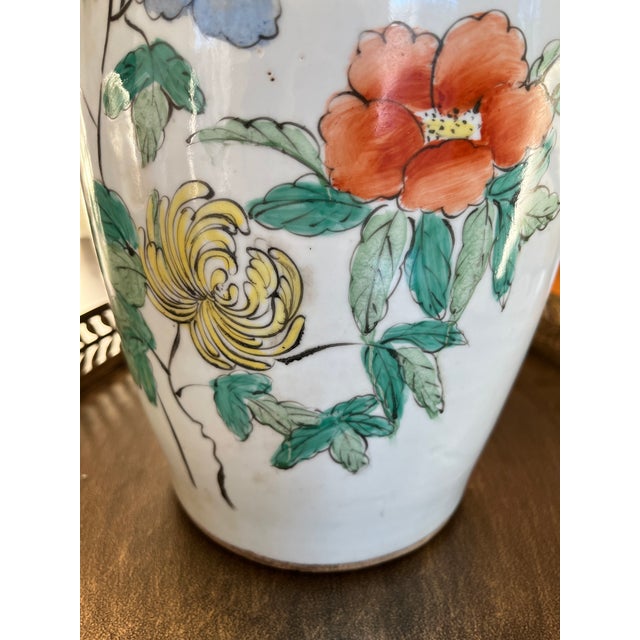 1920s Pair of Chinese Phoenix Tail Vases For Sale - Image 14 of 16