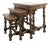 Vintage Rustic Oak Nesting Tables, Set of 3 For Sale
