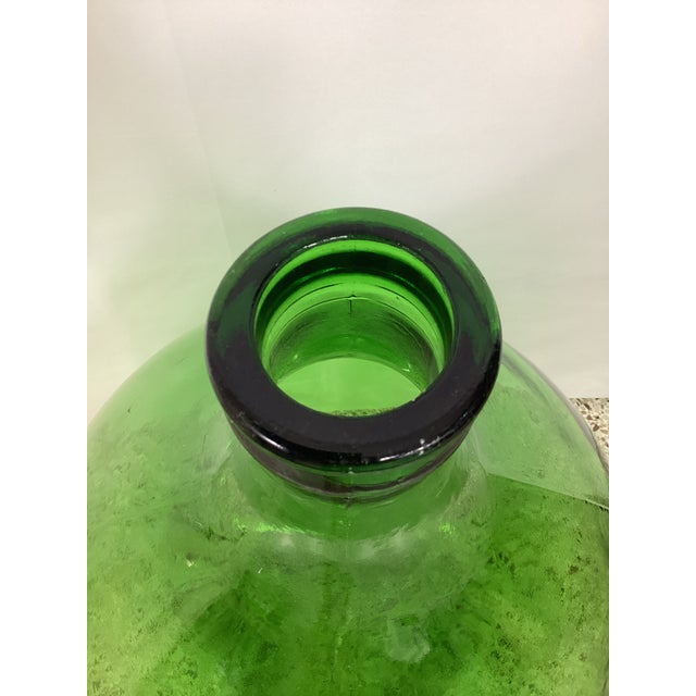Mid 20th Century Mid 20th Century Emerald Green 54 Liter Italian Demijohn For Sale - Image 5 of 5