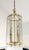 Mid-Century Modern Style Hollywood Regency Glass & Brass Foyer Chandelier Light Elevate your entryway or foyer with this...