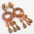 Dominique Denaive Pearlized Rose-Brown Acrylic Clip Earrings For Sale In Atlanta - Image 6 of 8
