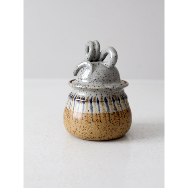 Vintage Studio Pottery Jar For Sale - Image 11 of 11