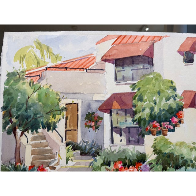 Traditional "Naples" Watercolor by Patricia McCarthy For Sale - Image 3 of 6