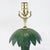 Metal Pair of Vintage Hand-Painted Chinoiserie Tole Palm Tree and Figurine Table Lamps For Sale - Image 7 of 12