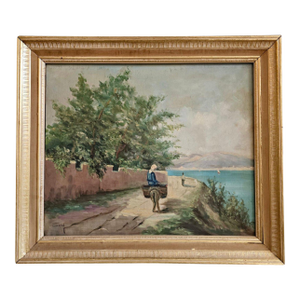 Oil on Canvas Painting, Mid-Century, Signed