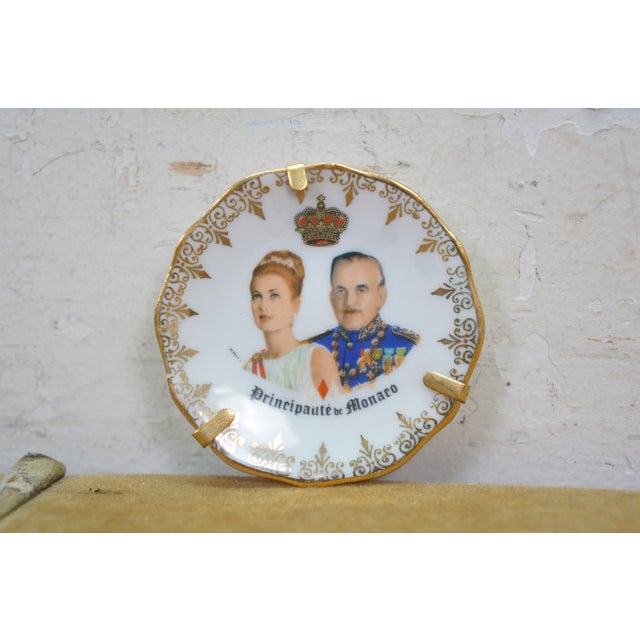 Mid 20th Century 4 Limoges France Prince Rainier & Princess Grace of Monaco Plates For Sale - Image 5 of 13