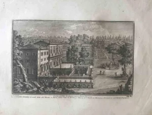 Giuseppe Vasi, Casino di Villa Ludovisi, Etching, 18th Century