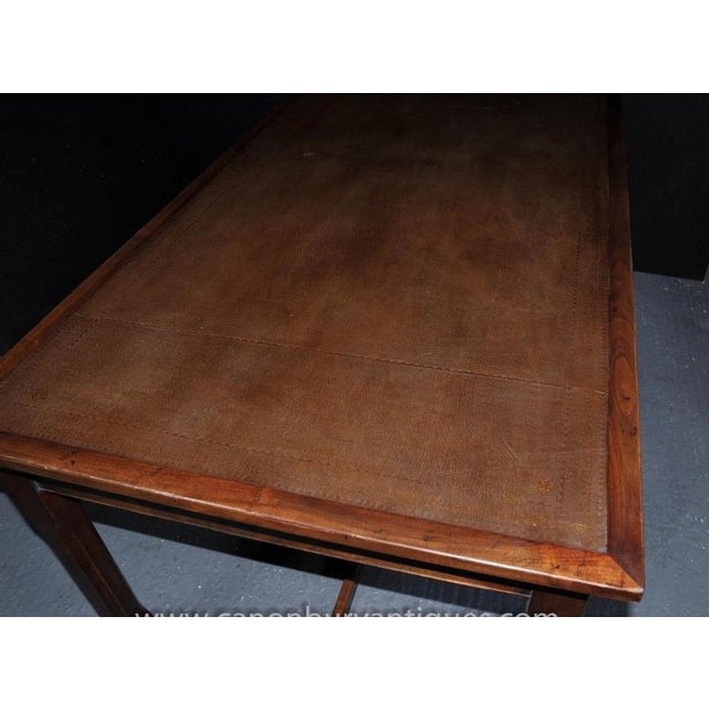 2000 - 2009 Farmhouse Refectory Oak Desk For Sale - Image 5 of 10