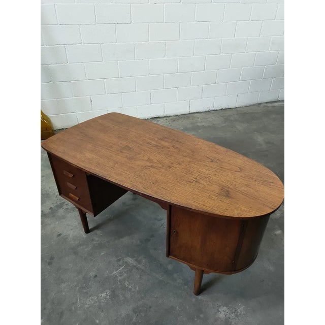 Scandinavian Teak Wood Desk For Sale - Image 10 of 10