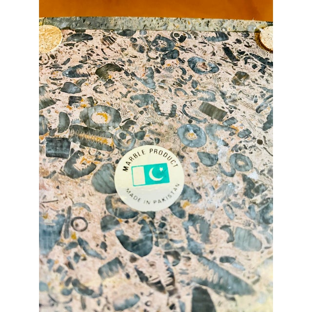 Tan Vintage Pakistani Marble Desk Set- 3 Pieces For Sale - Image 8 of 8