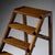Art Deco Period French Oak Rolling Library Wooden Steps, Circa 1940 For Sale - Image 9 of 9