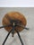 Mid-Century Industrial Italian Black Metal and Plywood Swivel Stool, 1950s For Sale - Image 4 of 12