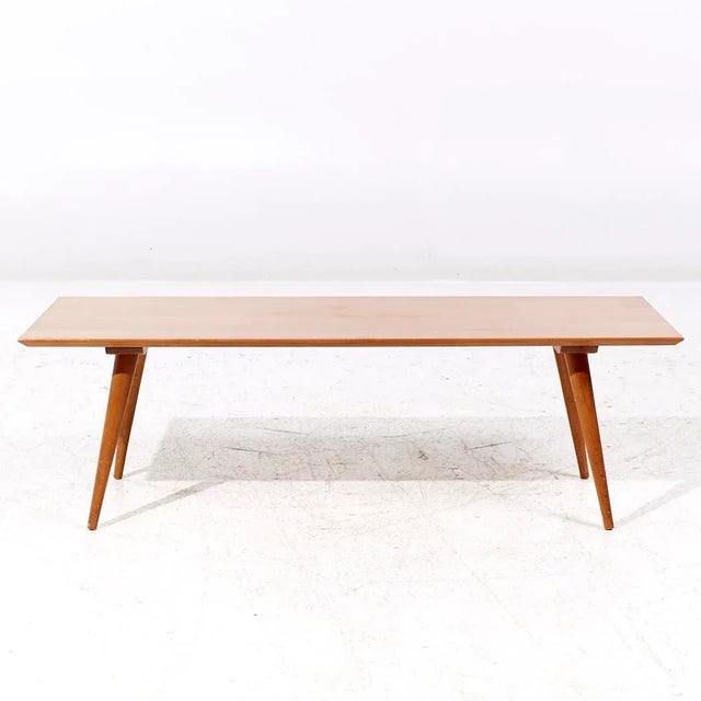Paul McCobb for Planner Group Mid Century Bench Coffee Table This coffee table measures: 48 wide x 18.25 deep x 15 inches...