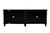Art Deco Sideboard, 5 Drawers in the Center, Black High-Gloss Lacquer with Metal Emblems, 1930s For Sale - Image 12 of 12