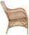 Charlie Rattan Accent Chair with Cushion - Dark Natural/White For Sale In Philadelphia - Image 6 of 11