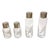 Sambonet Linea Q Cruet Set Glass Stainless Steel Salt Pepper Oil Vinegar - 5 pcs For Sale - Image 10 of 16