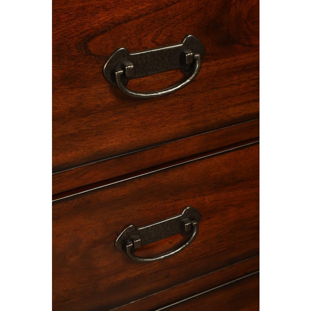 Mission Style Media Chest With Open Storage For Sale - Image 10 of 18