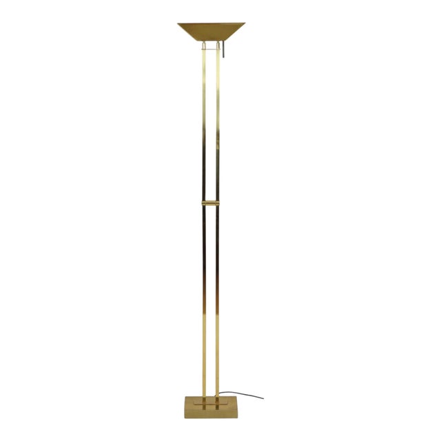 Gilt Floor Lamp from Deknudt, 1970s For Sale - Image 12 of 17