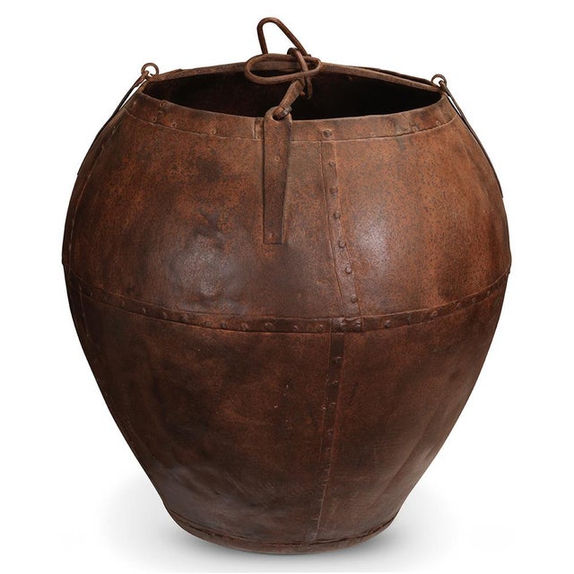 1940s Vintage Iron Water Vessel, 1940s For Sale - Image 5 of 5