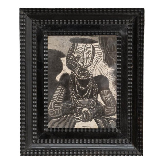 Pablo Picasso, Black and White Archive Image of Pablo Picasso, 1972, Photograph, Framed For Sale