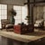 Wood Vintage Floral Distressed Deep Red Rectangular Wood Trunk Box For Sale - Image 7 of 9
