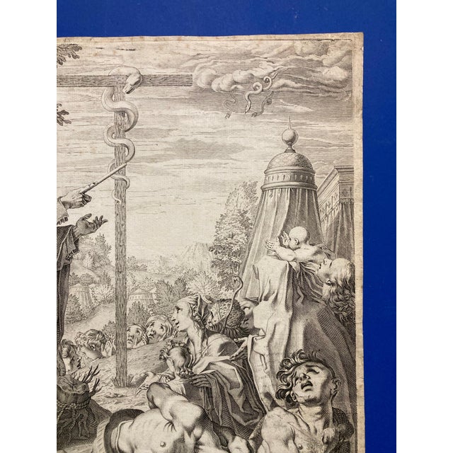 Francesco Villamena after Ferraù Fenzoni, Moses and the Brazen Serpent, 1597, Engraving For Sale - Image 4 of 18