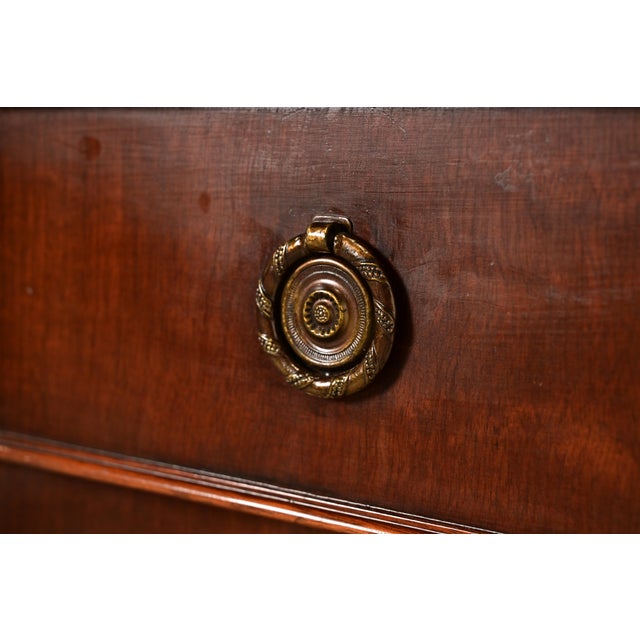 Charak Furniture Georgian Mahogany Sideboard Buffet or Bar Cabinet, 1940s For Sale - Image 10 of 18
