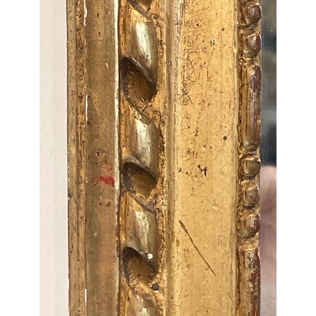 Neoclassical 18c French Antique Louis XVI Neoclassical Mirror With Urn For Sale - Image 3 of 4