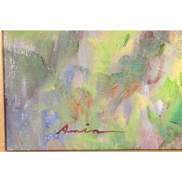Impressionist Landscape Painting by Ebrahim Amin (Born 1950) For Sale - Image 9 of 11