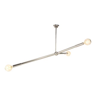 Regina Andrew Talon Steel Chandelier, Polished Nickel For Sale