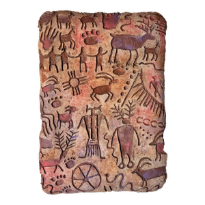 1994 Vintage Native American Wall Art by Tucson Arizona Artist Ron Nelson