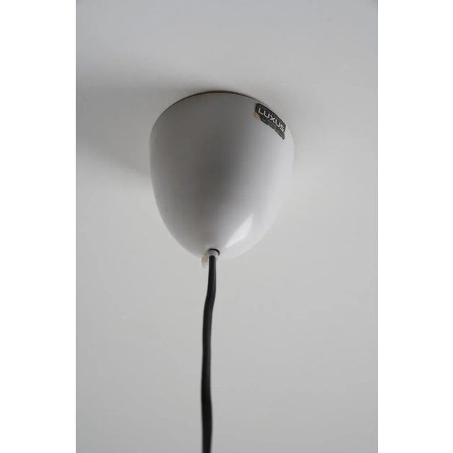 1960s Mid-Century Green Glass Cylinder with Wooden Stem Luxus, Sweden, 1960s For Sale - Image 5 of 8