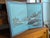 Wood 1970s Vintage Japanese 2-Panel Desktop Byōbu Folding Screen Signed Seihō - Winter Landscape For Sale - Image 7 of 12