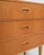 Scandinavian Bedside Table with Three Drawers, 1950s For Sale - Image 6 of 9