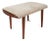 Danish Mid-Century Modern Foot Stool / Ottoman in Solid Teak Styled After Hans Wegner in Teak, C. 1980s For Sale