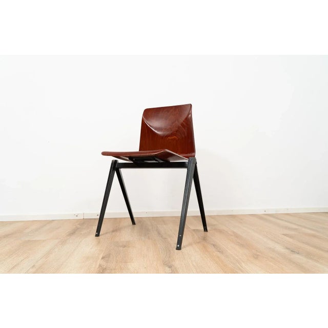 Brown Industrial Model S22 Chair from Galvanitas, 1960s For Sale - Image 8 of 11